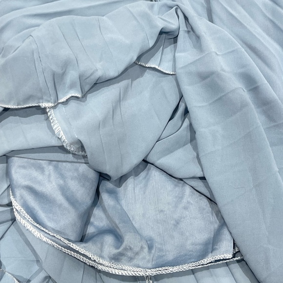 SKY BLUE PLEATED SKIRT FOR HER - Picture 4 of 4